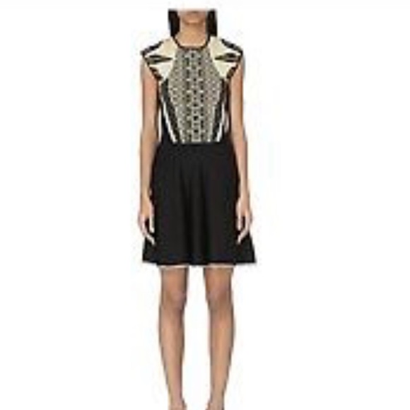 Beautiful brand new never worn black & gold dress - Picture 2 of 8